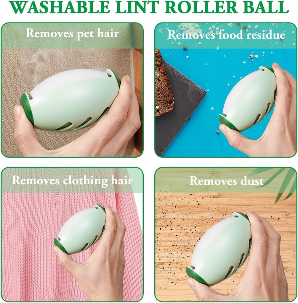 Reusable Lint Roller Ball Durable Washable Lint Catcher Cleaning Accessories - Image 7